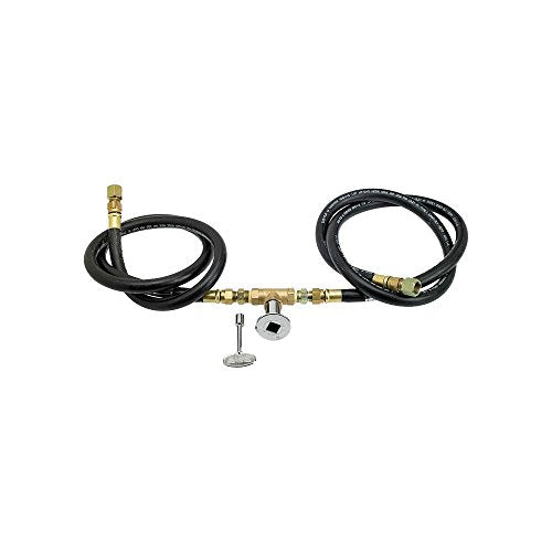 American Fireglass SS-LCBKIT-N-36 Natural Gas 36" x 6" Linear Stainless Steel Drop-in Fire Pit Pan with Spark Ignition Kit