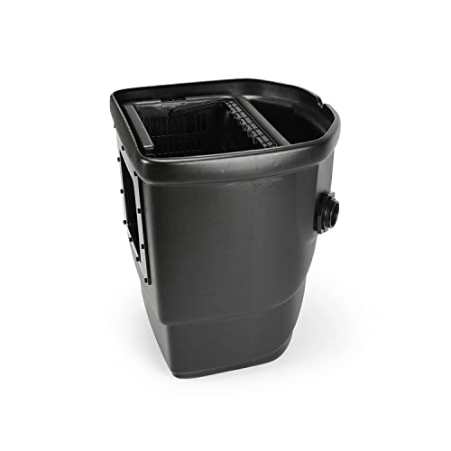 Aquascape Signature Series 1000 Pond Skimmer, Large-Capacity Surface Debris Removal with Rigid Basket and Filter Mat, Adjustable Weir, Includes Faux Rock Lid, for Ponds Up to 1,000 sq. ft.,43022