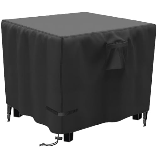 YOWDUTY Propane Gas Fire Pit Table Cover Square 30 x 30 x 25 Inch