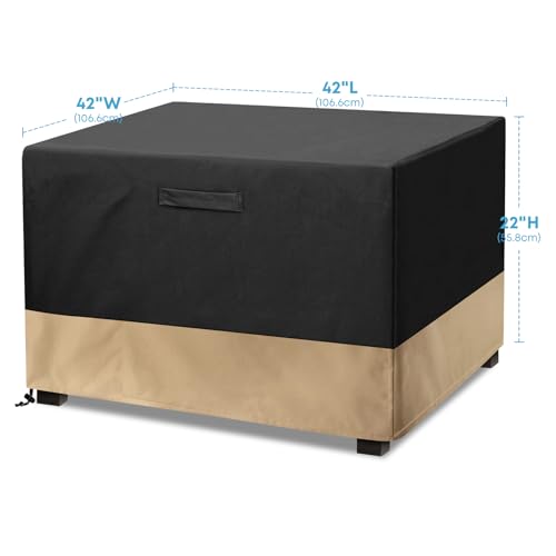 Stanbroil 42 Inch Square Fire Pit Cover, Waterproof Outdoor Patio Cover