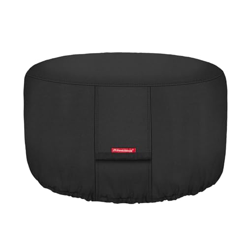 Porch Shield 600D Round Patio Fire Pit Table Cover 36 inch, Black