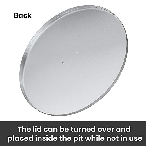 Stanbroil 34-Inch Round Fire Pit Cover - 304 Stainless Steel Fire Pit Lid