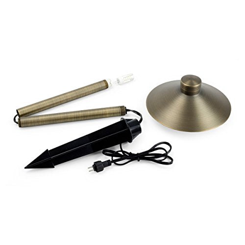 Aquascape Path and Area LED Landscape Light, Hat Top Design, Durable Brass, Antique Bronze Finish, 3-Watt, Low Voltage LVL | 84063