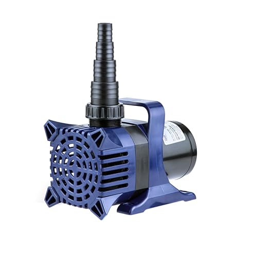 Alpine Corporation PAL3100 | 3100 GPH Submersible Water Pump with 33-ft Cord — Quiet 276W Motor, 21.5-ft Lift — Multi-Angle Flow for Ponds, Waterfalls & Fountains — Durable & Efficient