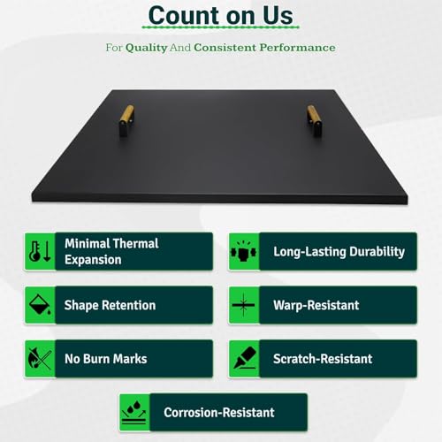FEBTECH - 36" Square Fire Pit Snuffer Lid - Steel Lid for 34" FirePit