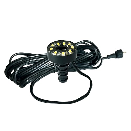 Aquascape Warm White LED Fountain Accent Light for Outdoor Water Fountains & Water Features, Submersible Pond Lighting, 84008