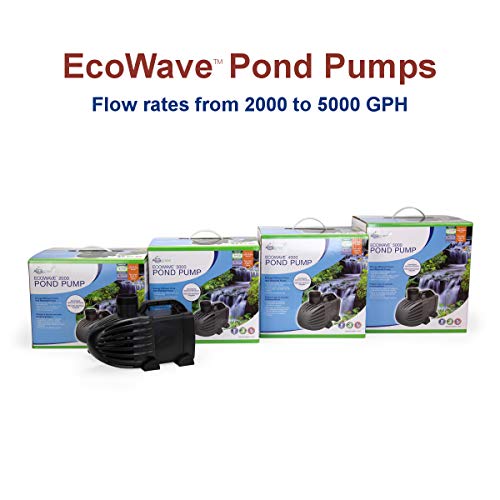 Aquascape EcoWave 5000 GPH Pond and Waterfall Pump, Mag-Drive, Quiet, Efficient, Compact | 91134