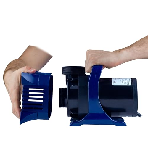 Alpine Corporation PAL5200 | 5200 GPH Submersible Water Pump with 33-ft Cord — Quiet 426W Motor, 25-ft Lift — Multi-Angle Flow for Ponds, Waterfalls & Fountains — Durable & Efficient (Blue)