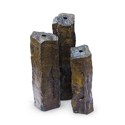 Aquascape Mongolian Basalt Columns Water Fountain Kit for Landscape and Garden, Set of 3 Columns | 58089