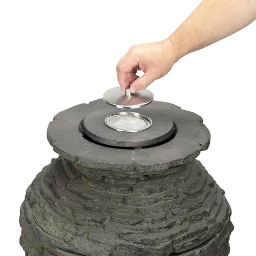 Aquascape 78221 Fire Fountain Stacked Slate Urn Add-On Kit