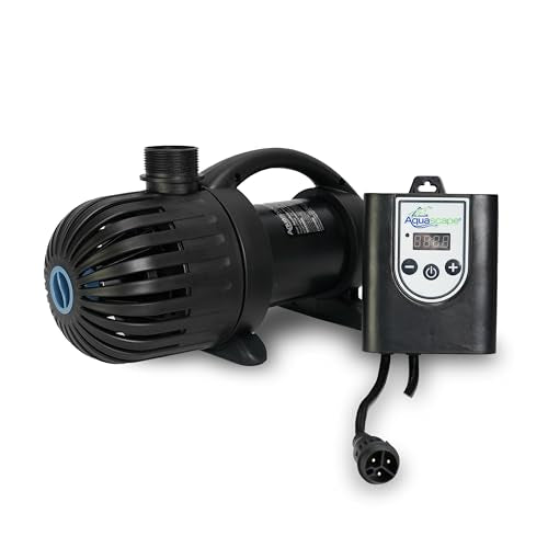 Aquascape 45010 AquaSurge PRO 4000-8000 GPH Water Pump Asynchronous, Smart Control App Ready, Black