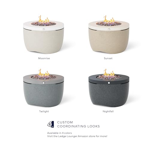 Ledge Lounger Halo Propane Fire Pit, Smokeless Fire Pit Table