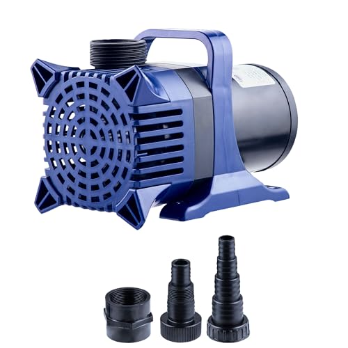 Alpine Corporation PAL3100 | 3100 GPH Submersible Water Pump with 33-ft Cord — Quiet 276W Motor, 21.5-ft Lift — Multi-Angle Flow for Ponds, Waterfalls &amp; Fountains — Durable &amp; Efficient