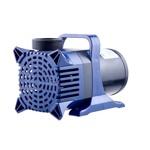 Alpine Corporation PAL5200 | 5200 GPH Submersible Water Pump with 33-ft Cord — Quiet 426W Motor, 25-ft Lift — Multi-Angle Flow for Ponds, Waterfalls & Fountains — Durable & Efficient (Blue)