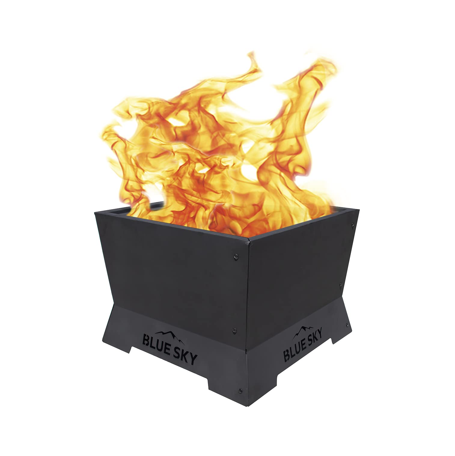 Square Steel Peak Smokeless Patio Fire Pit