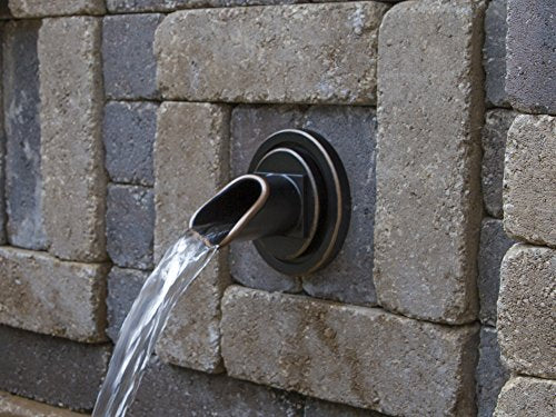 Atlantic Ravenna Brass Formal Spillway Wall Spout Oil Rubbed Bronze 600GPH