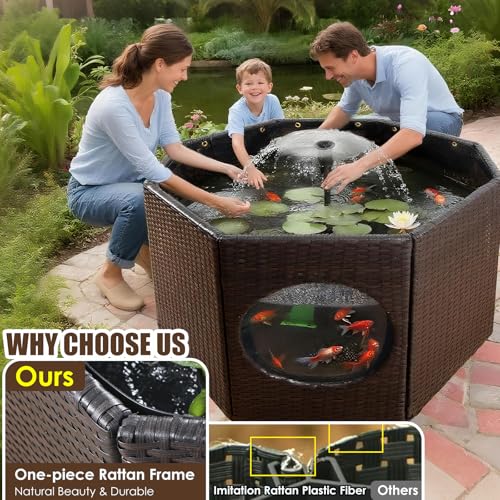 120 Gallon No Dig Outdoor Fish Pond Kit