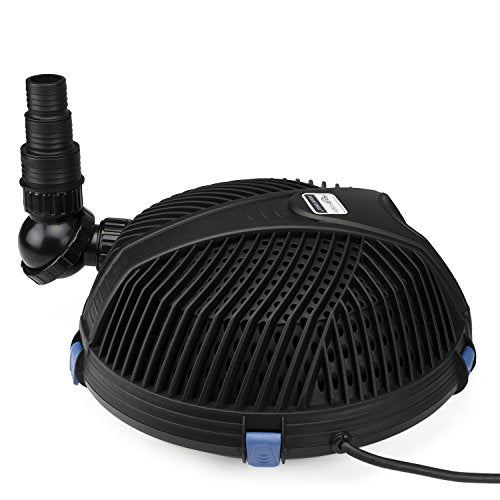 Aquascape AquaForce PRO 4000 to 8000 Solids Handling Pond Pump, Adjustable Flow Waterfall, Skimmer and Vault Pump with Smart Control Receiver, 91104
