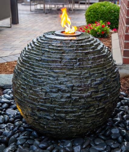 Aquascape 78221 Fire Fountain Stacked Slate Urn Add-On Kit