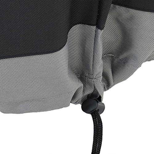 Sunnydaze Durable Patio Fire Pit Cover, Round, Black & Gray, 60"