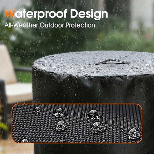 Rilime Propane Fire Pit Cover 30" D x 25" H fit for BALI OUTDOORS