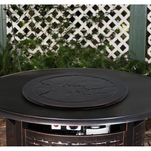Stanbroil Cast Aluminum Fire Pit Lid for Outside Fire Pit Table Lazy Susan