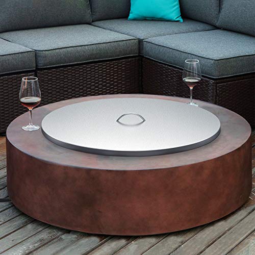 Stanbroil 34-Inch Round Fire Pit Cover - 304 Stainless Steel Fire Pit Lid