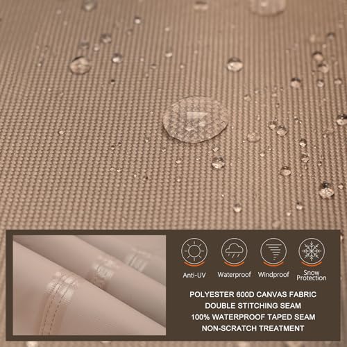 ULTCOVER Waterproof Round Patio Fire Pit Table Cover 36 inch