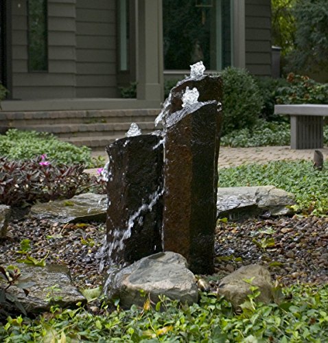 Aquascape Mongolian Basalt Columns Water Fountain Kit for Landscape and Garden, Set of 3 Columns | 58089