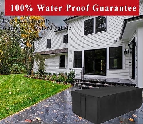 Youlvy Rectangular Fire Pit Cover for Firepit Table, 60 x 28 x 17 Inch