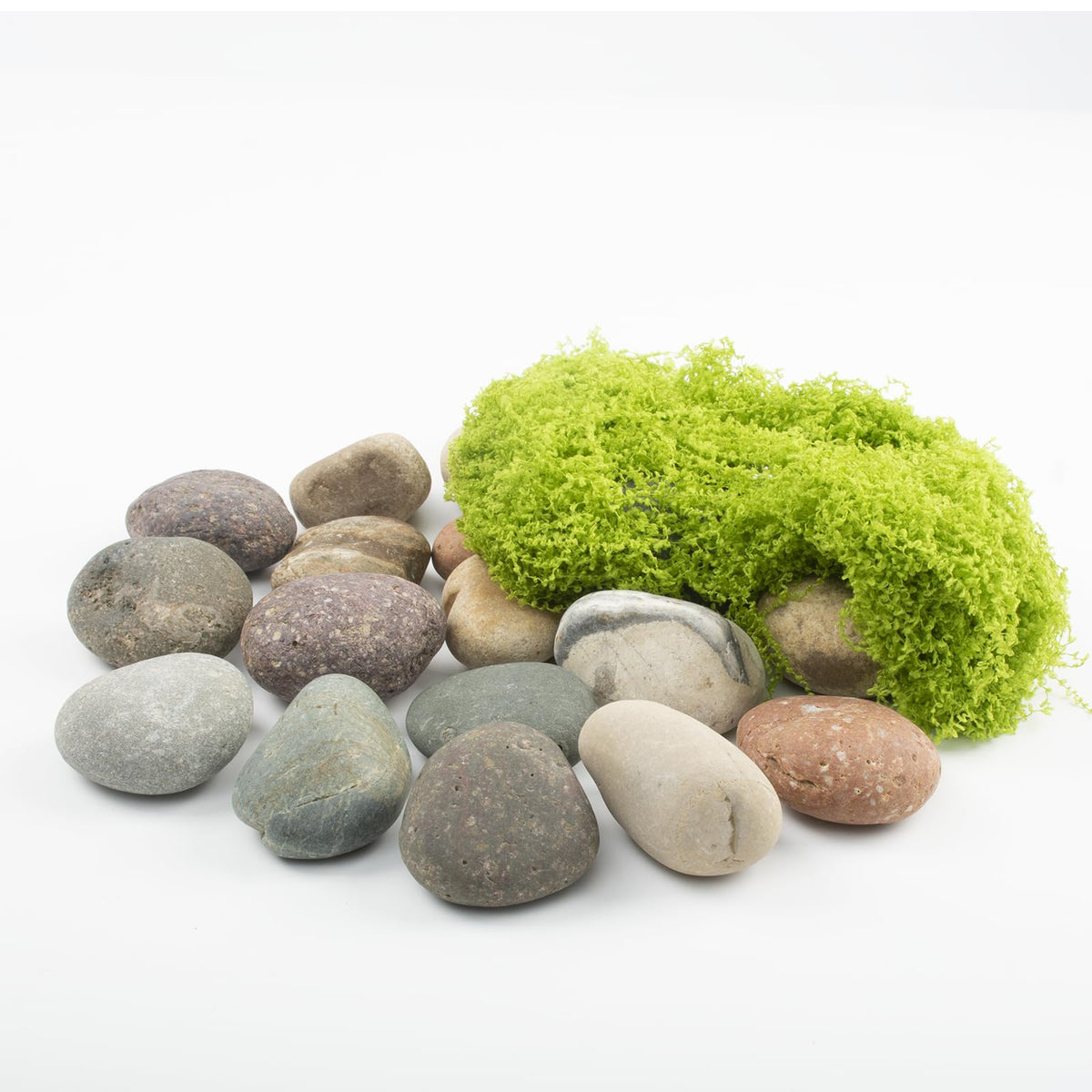 40 LBS Natural River Rocks – 3–4 Inch Decorative Stones for Landscaping, Aquariums, Gardens, Yard Paving, Large Planters, Walkways, and Rock Painting