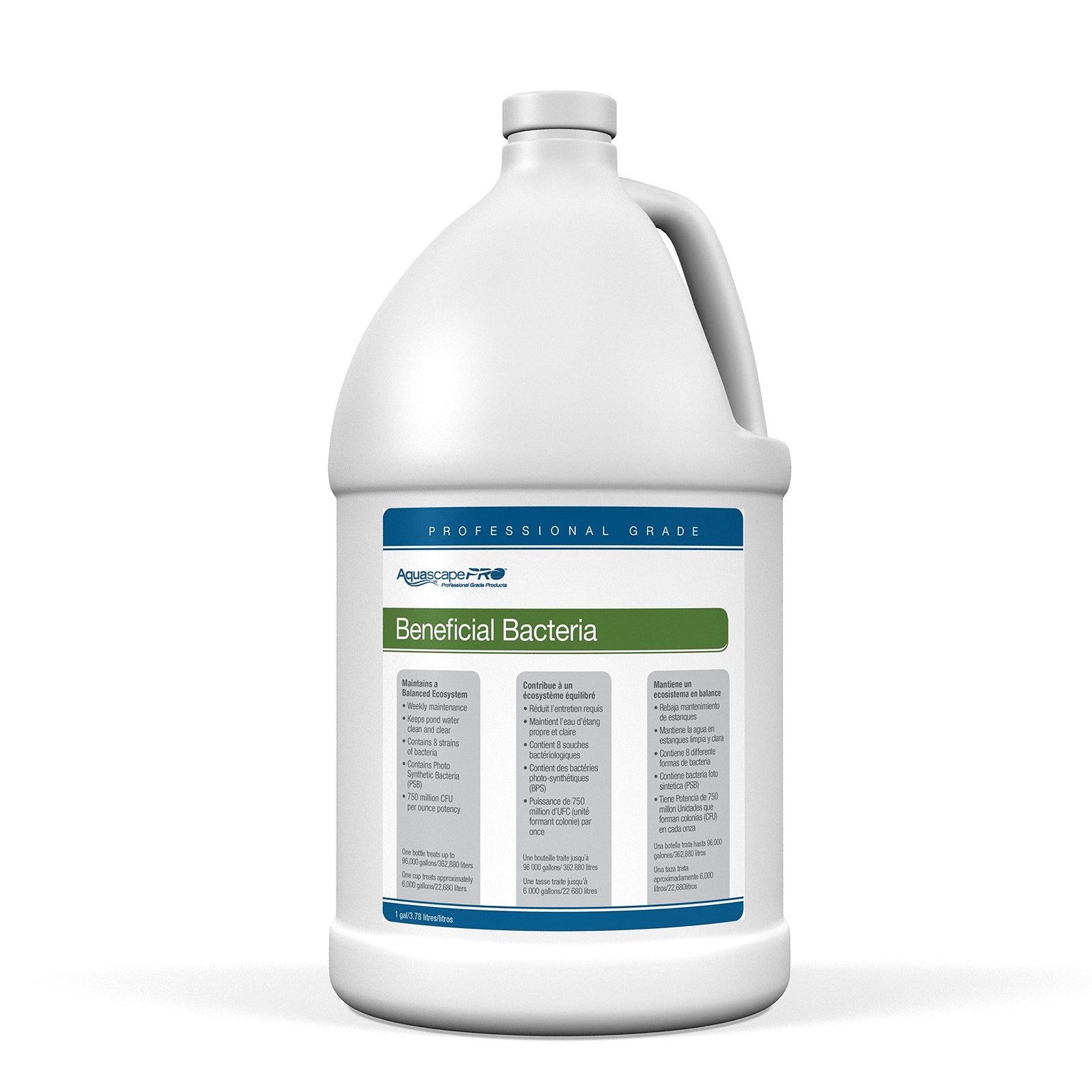 Aquascape 30406 AquascapePRO Beneficial Bacteria Liquid Treatment for Pond Water Feature Waterfall Stream, 1 Gallon