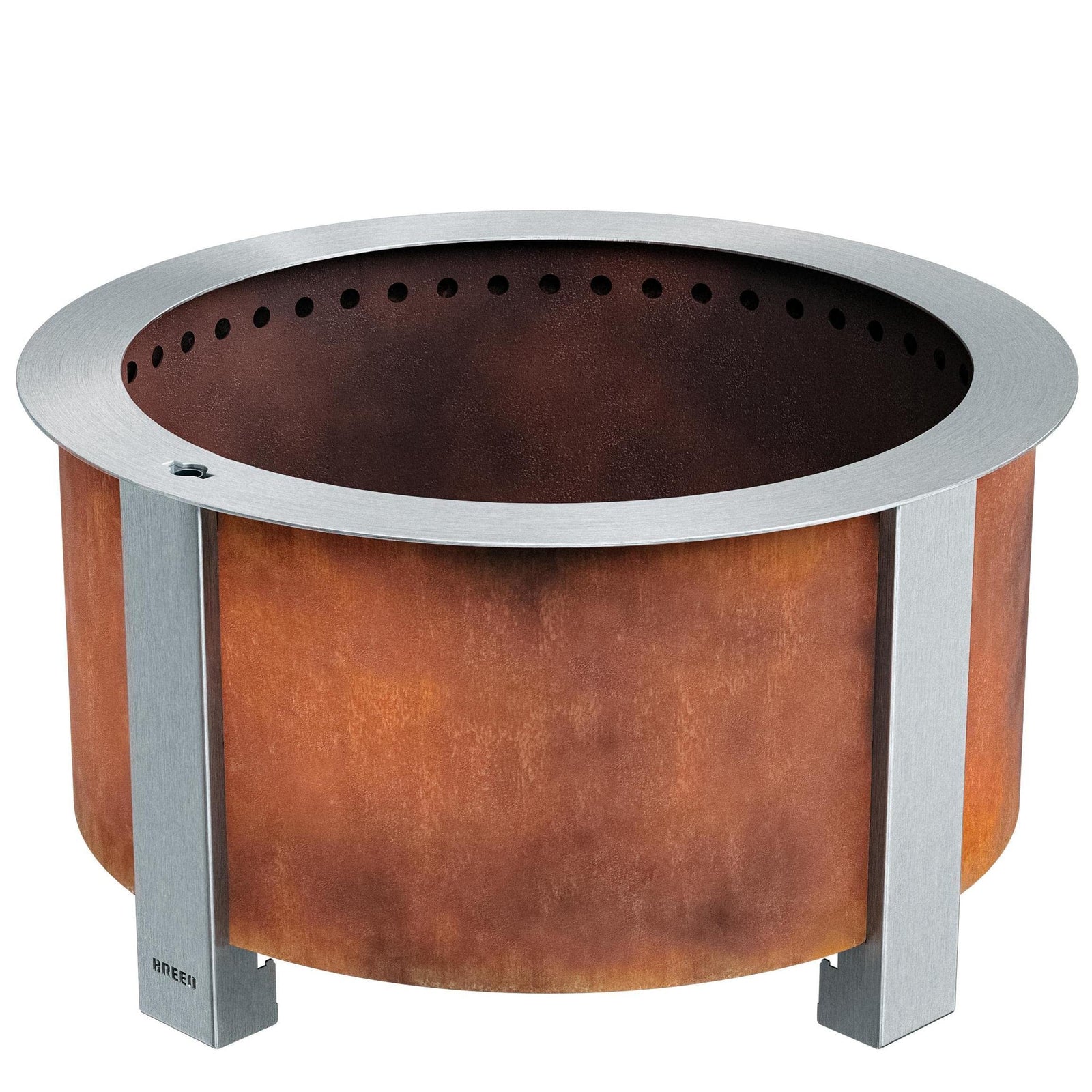 Breeo Smokeless FIrePit (X Series 24, Corten Steel) | 27.5 inch