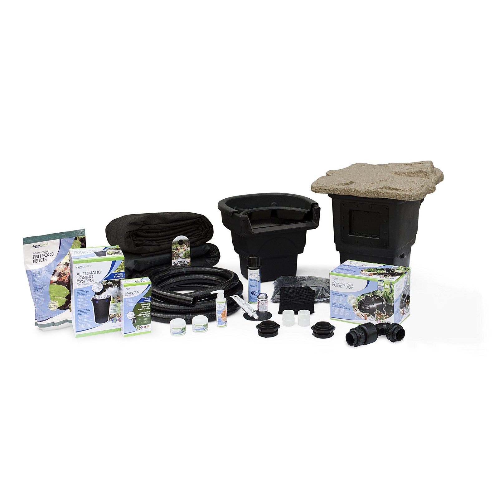 Aquascape Complete Pond Kit 8 feet x 11 feet | AquaSurge 3000 Pump