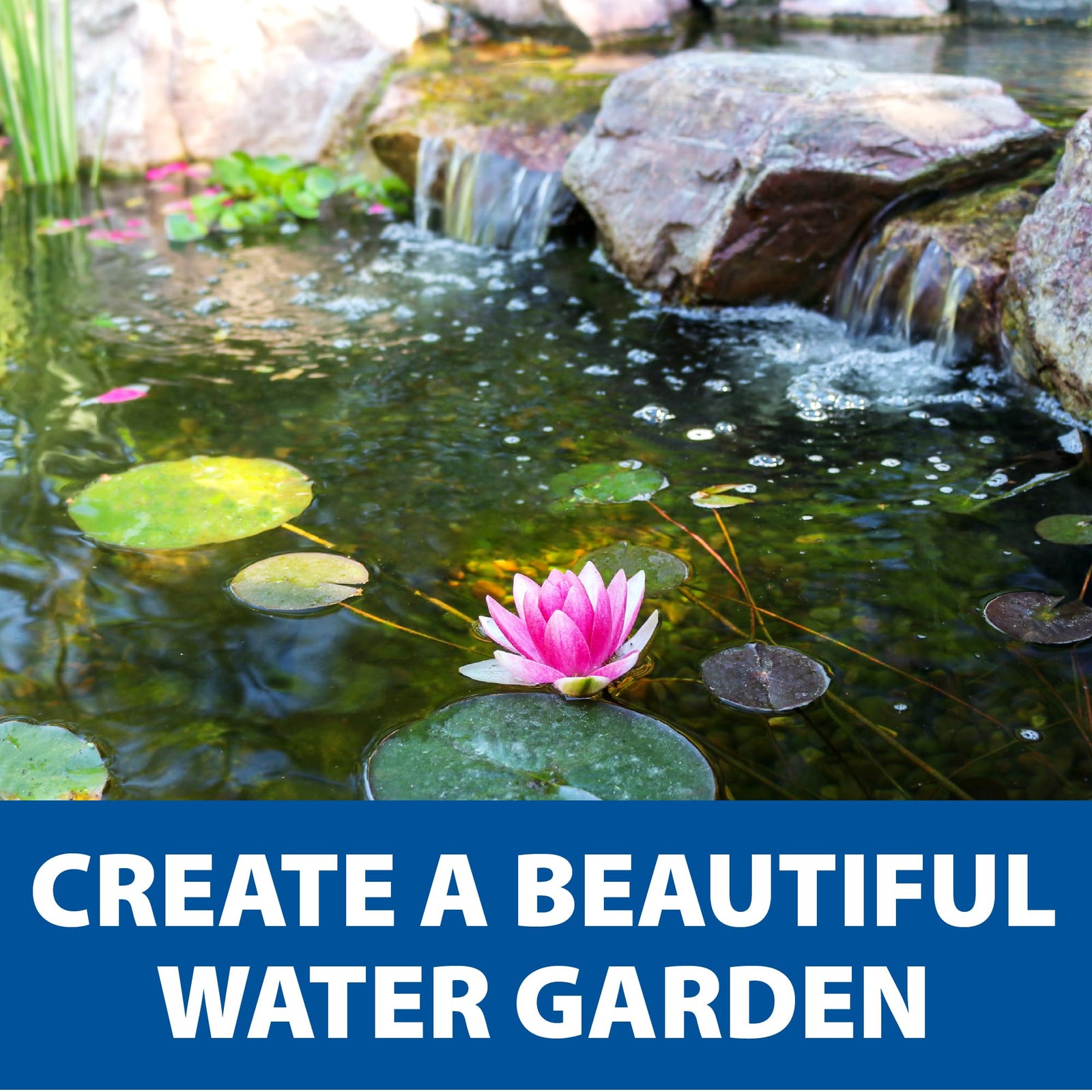 The Pond Guy SolidFlo G2 Submersible Pump for Small Ponds, Water Gardens & Waterfalls, Quiet, Durable, and Efficient Flow, Easy DIY Setup, 600 GPH