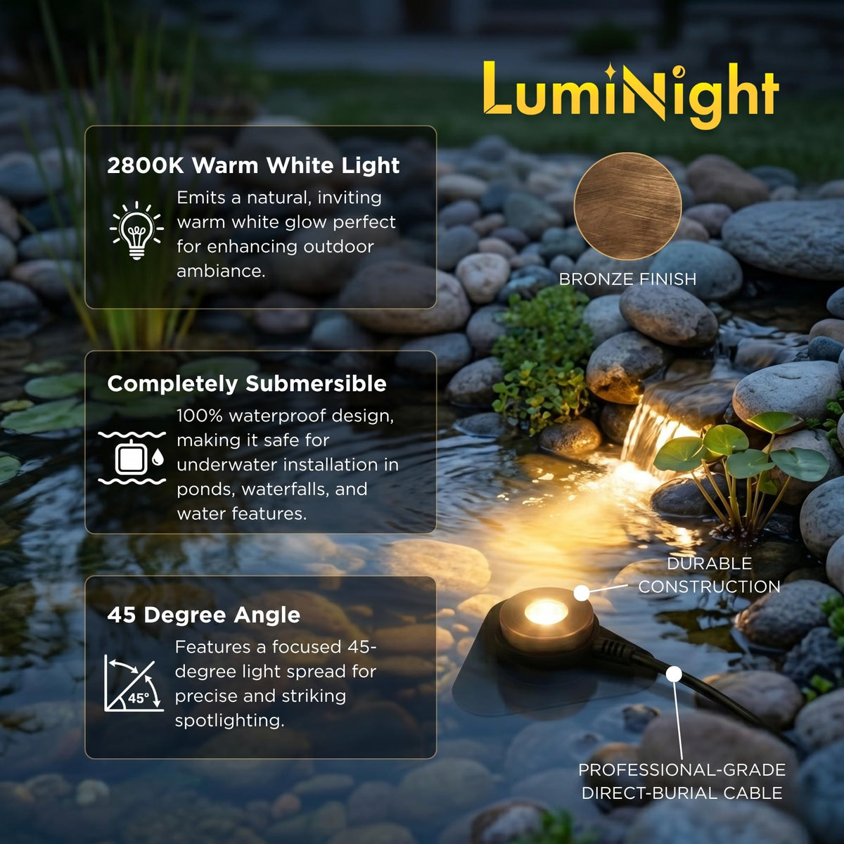 HALF OFF PONDS Simply Waterfalls 4000 Waterfall Kit with 15' x 20' EPDM Liner and 4,000 GPH Pump - PMAN1
