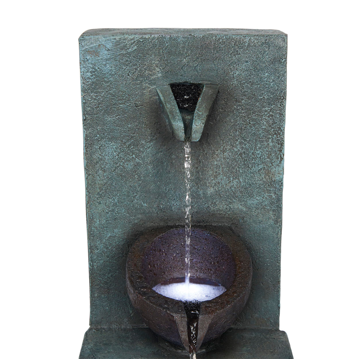Alpine Corporation 32" 3 Tier Jar Fountain with LED Lights
