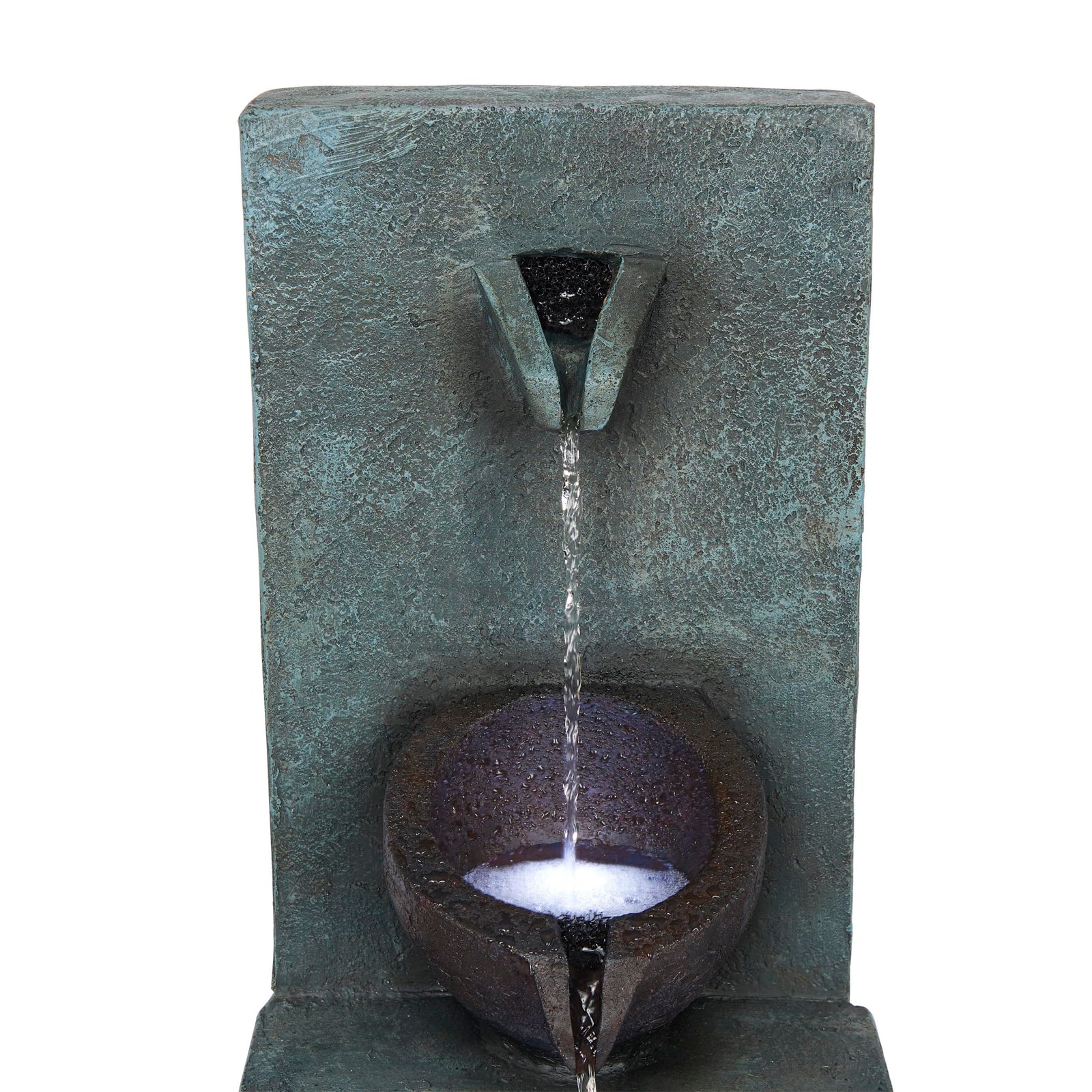 Alpine Corporation 32" 3 Tier Jar Fountain with LED Lights