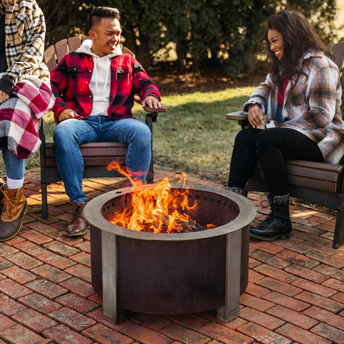 Breeo Smokeless FIrePit (X Series 24, Corten Steel) | 27.5 inch