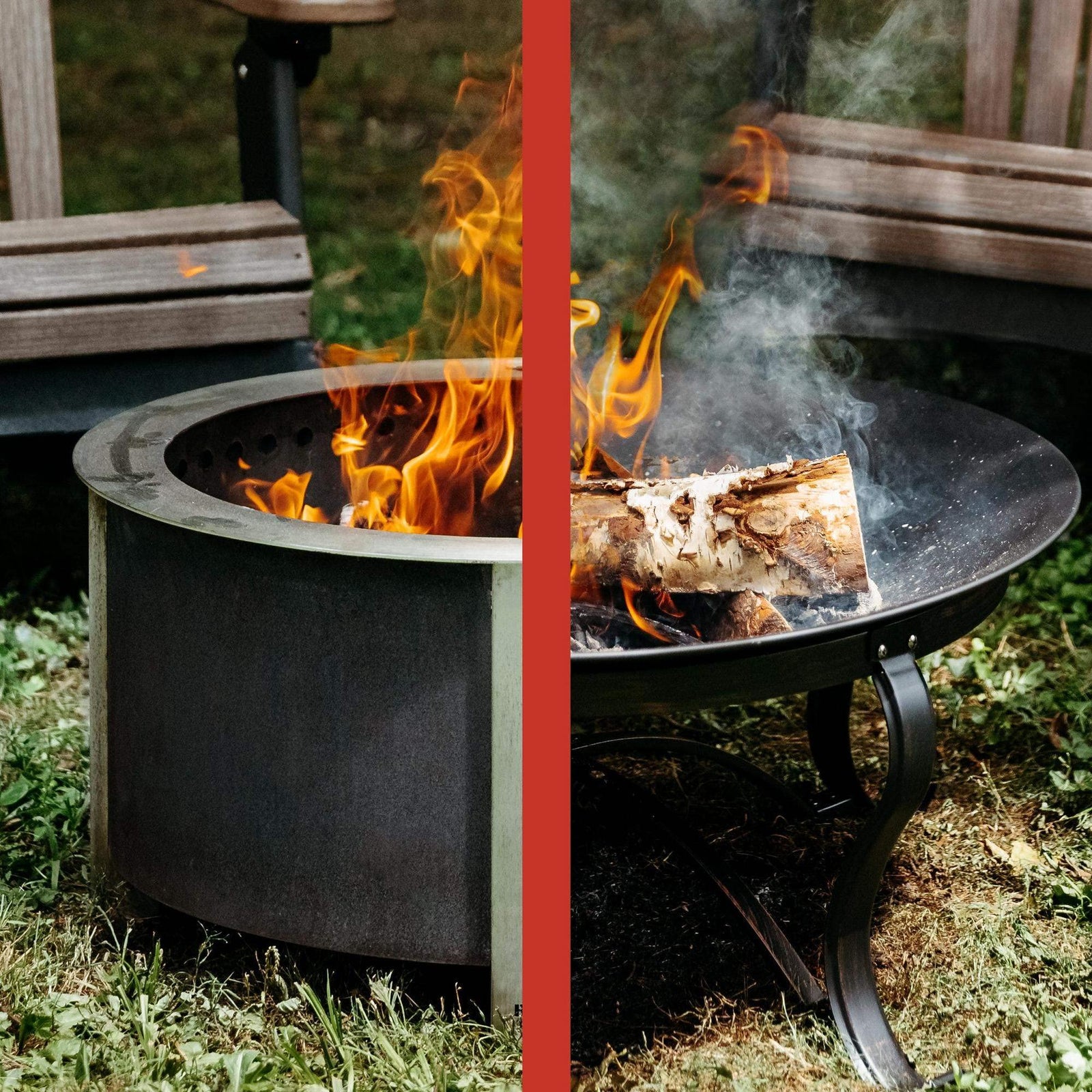 Breeo Smokeless FIrePit (X Series 24, Corten Steel) | 27.5 inch