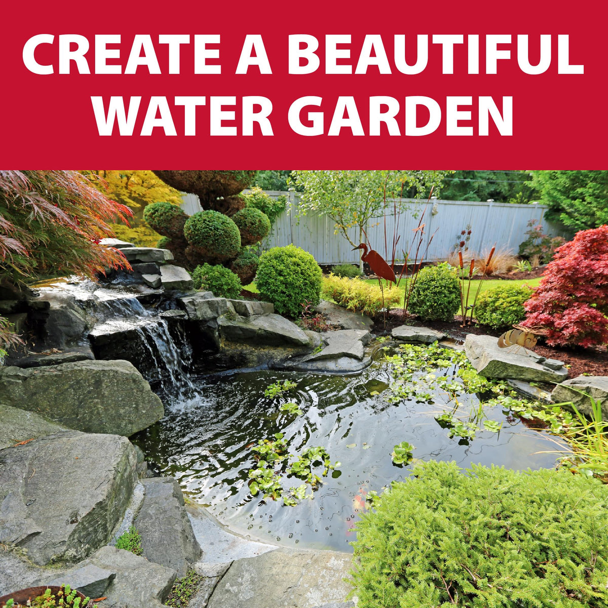 The Pond Guy AllClear Ecosystem Kit – Complete DIY Fishpond with Liner, Pump, UV Filter & Waterfall (1,000-2,000 Gallons) 11' x 11'
