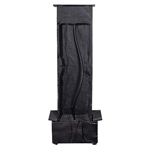Kenroy Home 51035BLSL Alluvium Fountains, 48 Inch Height, Black Slate Finish