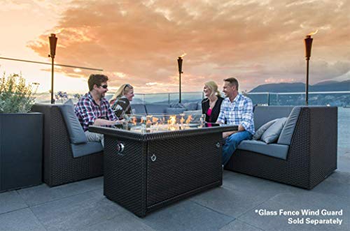 Outland Living Series 403-Espresso Brown Fire Table, Espresso Brown/50,000 BTU