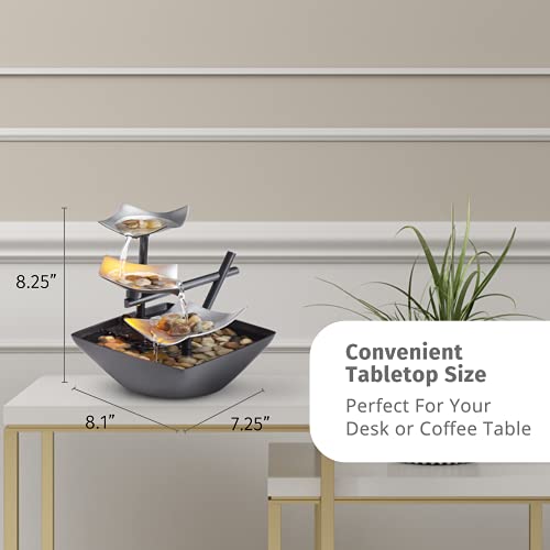 Homedics Indoor 3-Tier Relaxation Tabletop Fountain