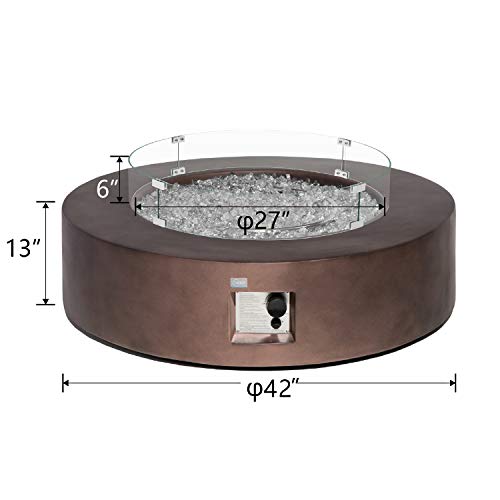 COSIEST Outdoor Propane Fire Pit Table