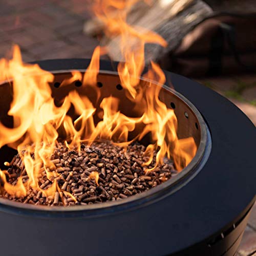 TIKI Brand 25 Inch Stainless Steel Low Smoke Fire Pit