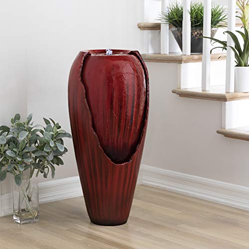 Alpine Corporation 33" Tall Water Jar Fountain
