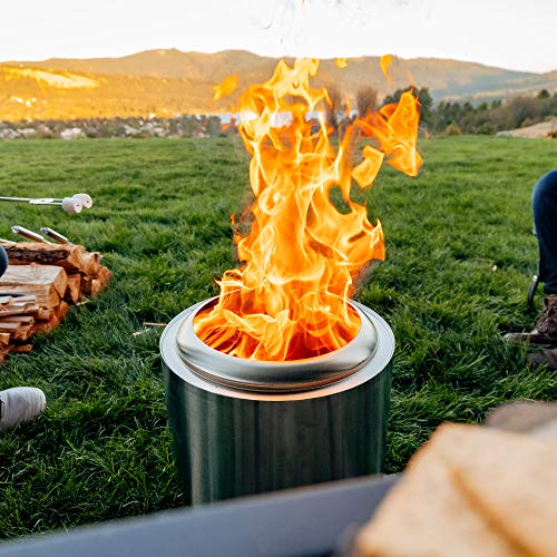 Solo Stove Ranger Outdoor Fire Pit Stainless Steel Portable Fire Pits for Wood Burning and Low Smoke great Fire Pit for S'mores and Hot Dogs