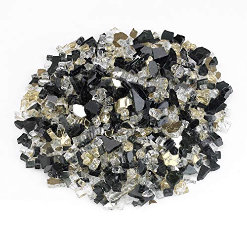 American Fireglass 1/2" Las Vegas Reflective Fire Glass, 20 lb. Bag