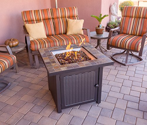 Hiland High Output Propane Fire Pit Table